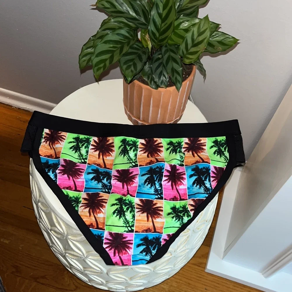 🌴 Andrew Christian island palms bikini swim brief